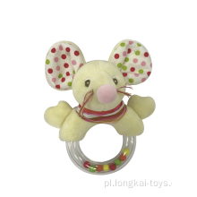 Plush Mouse Rattle Toy